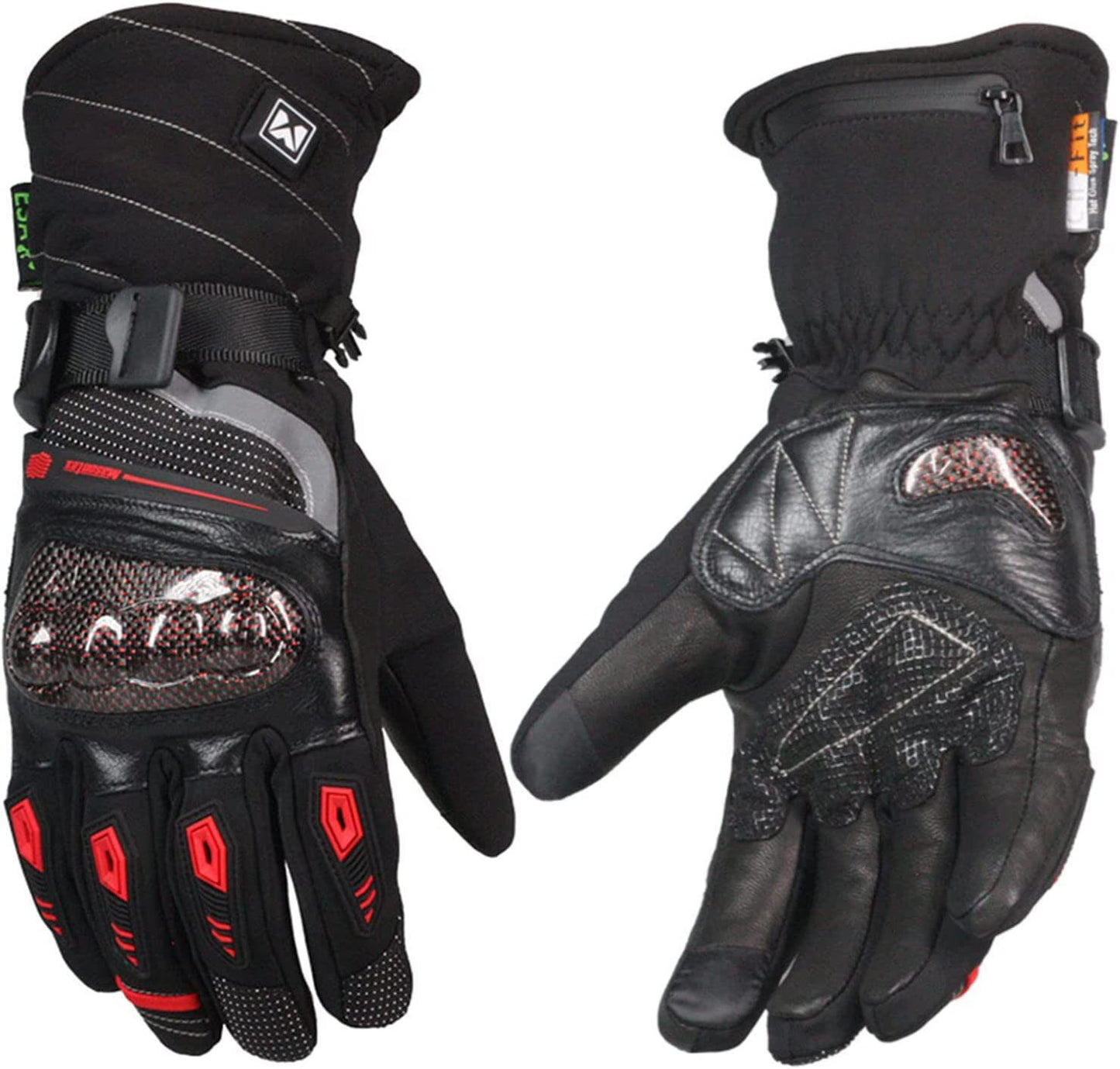 Guantes de moto calefactables de invierno