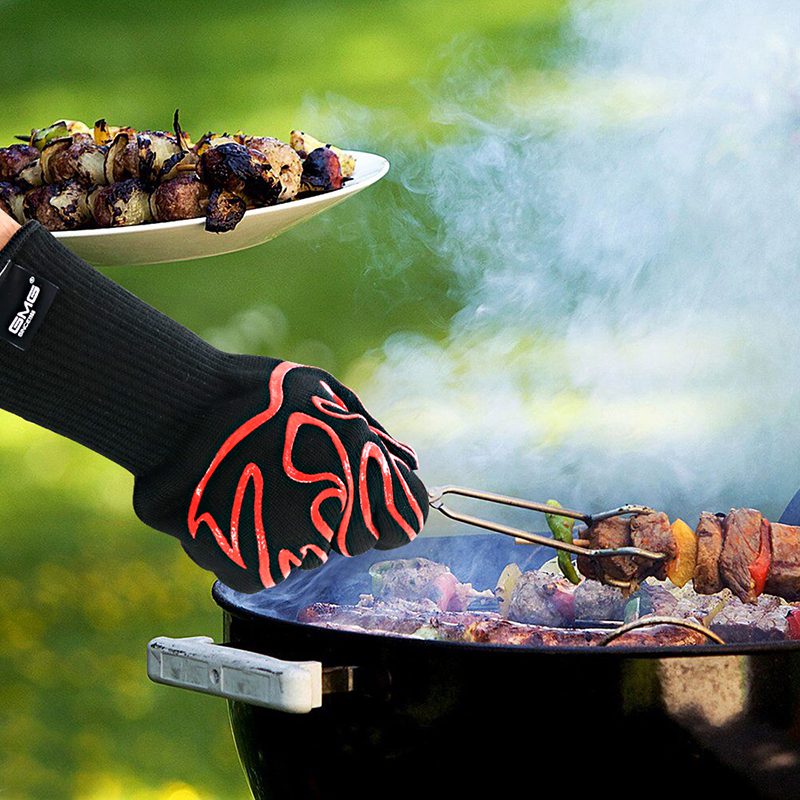 Gants anti chaleur isolation thermique pour barbecue