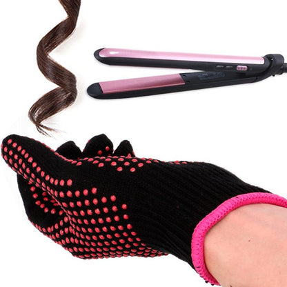 Gants anti chaleur pour coiffure