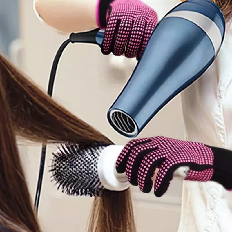 Gants anti chaleur pour coiffure