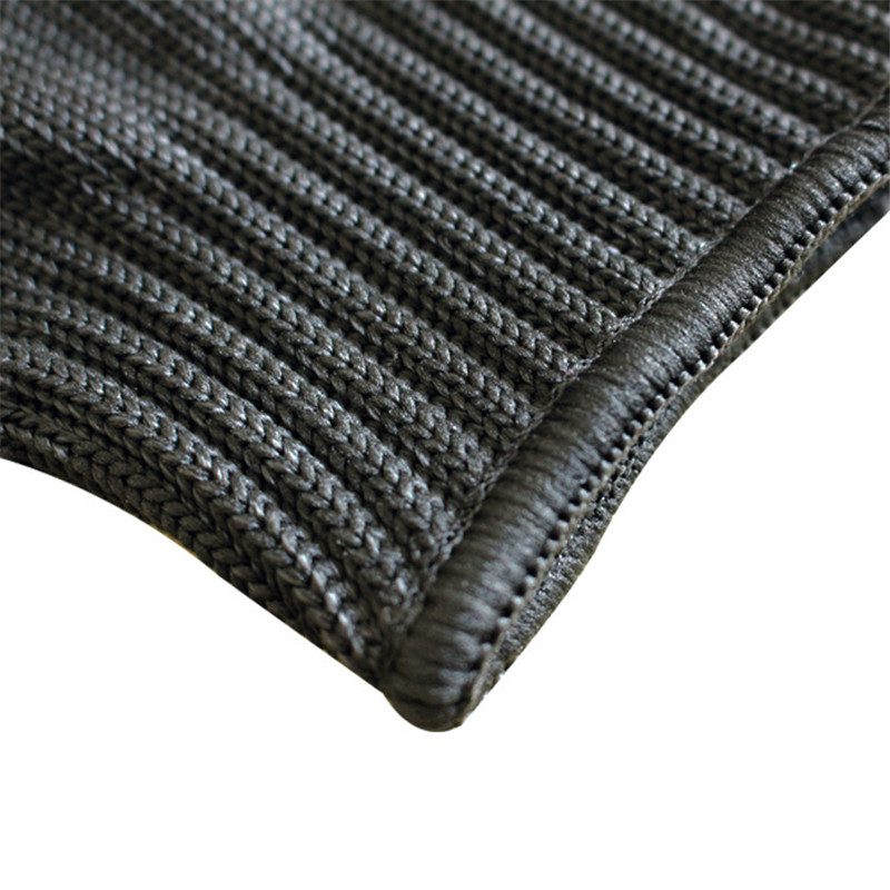 Guantes de cota de malla negros resistentes a los cortes