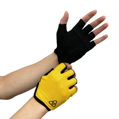 Breathable mesh cycling gloves