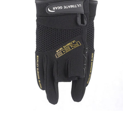 Gants de pêche antidérapants avec coupe à 3 doigts