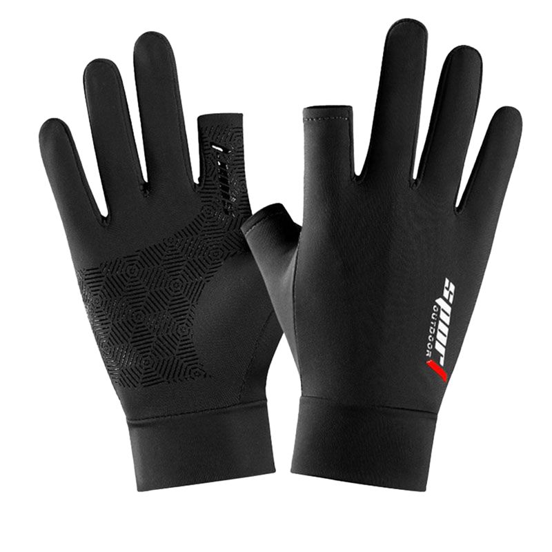 Gants de pêche unisexes avec paume antidérapante