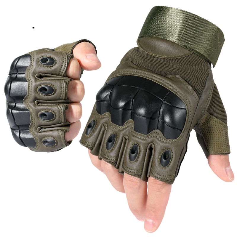 Gants militaire tactique mitaine demi-doigts