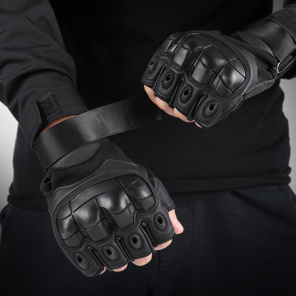Gants militaire tactique mitaine demi-doigts