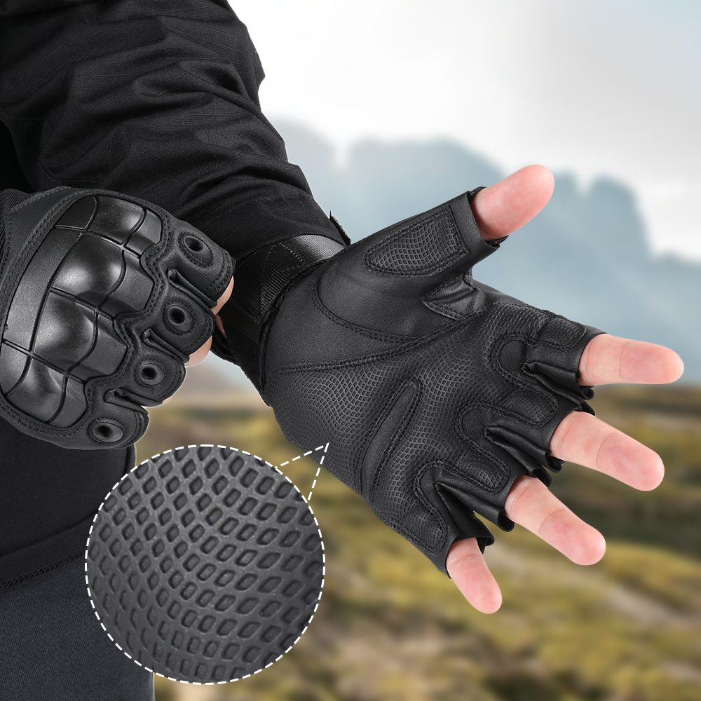 Gants militaire tactique mitaine demi-doigts