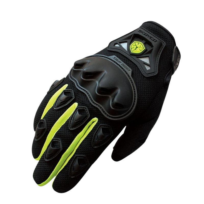 Guantes de motocross resistentes al viento y a las caídas.