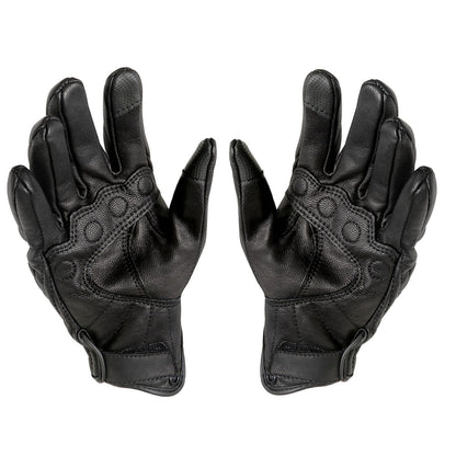 Gants moto cuir résistants tactiles