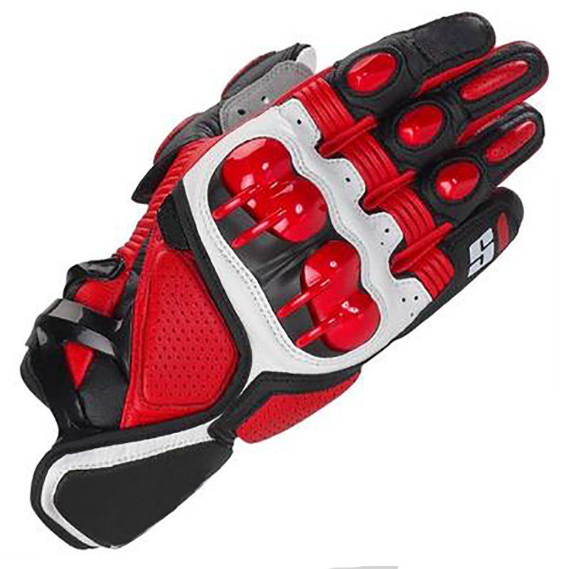 Gants moto cuir respirants de couleurs