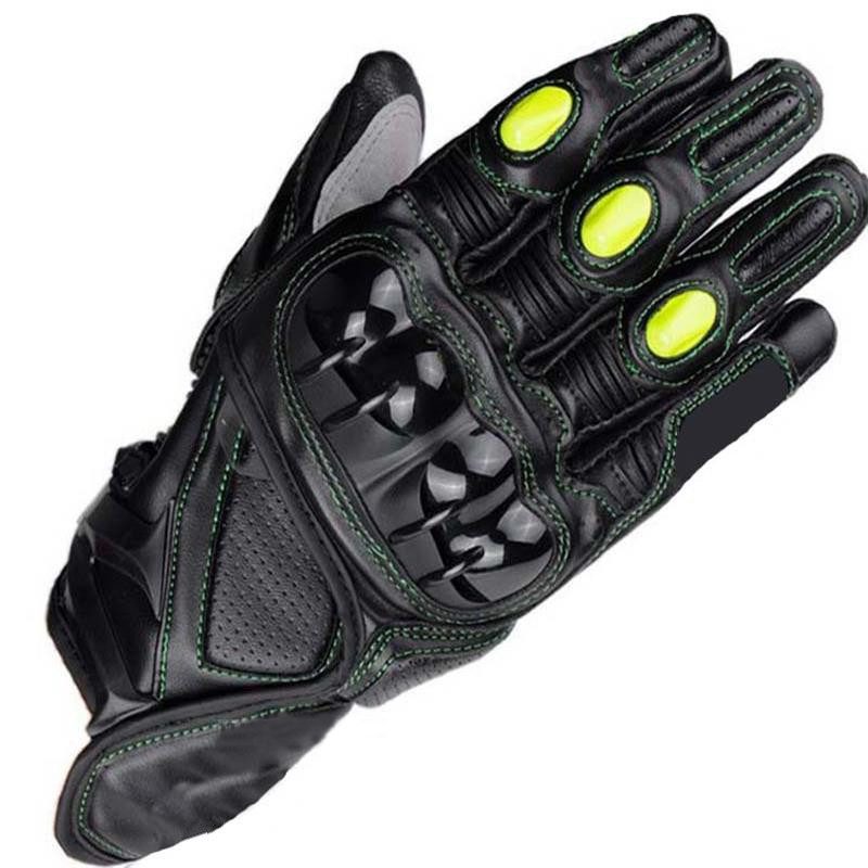 Gants moto cuir respirants de couleurs