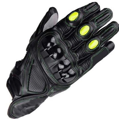 Gants moto cuir respirants de couleurs