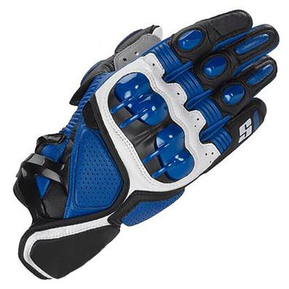 Gants moto cuir respirants de couleurs