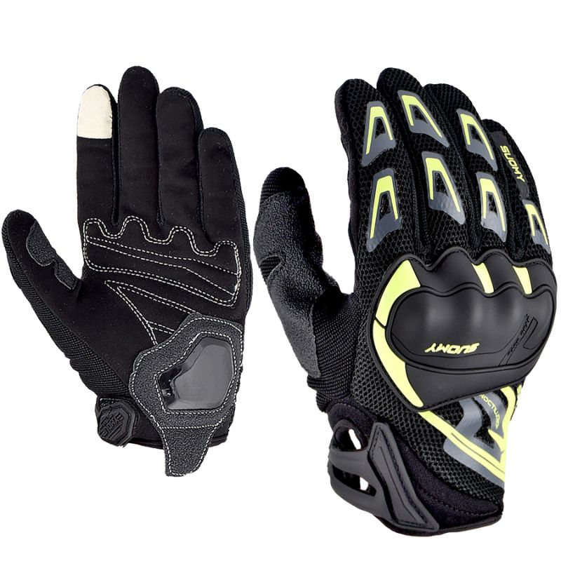 Gants moto été unisexes en mailles respirantes