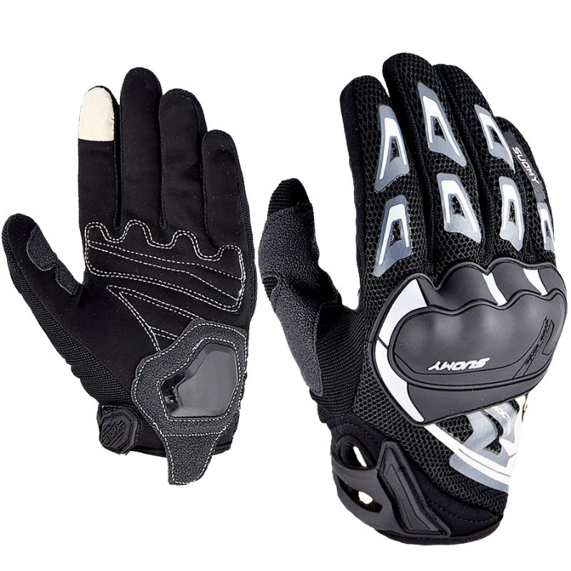 Gants moto été unisexes en mailles respirantes