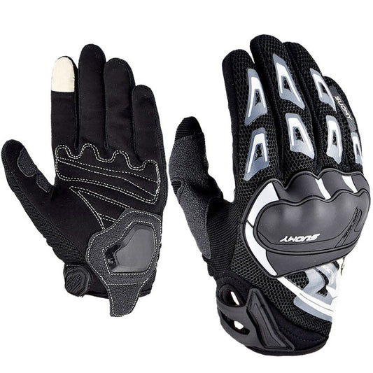 Gants moto été unisexes en mailles respirantes