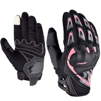 Gants moto été unisexes en mailles respirantes