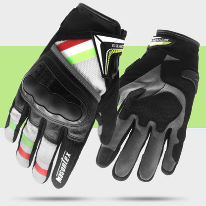Gants moto hiver unisexe tactile en cuir