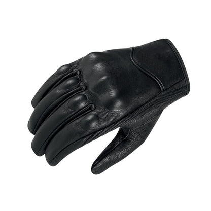 Gants moto hiver cuir tactile pour hommes