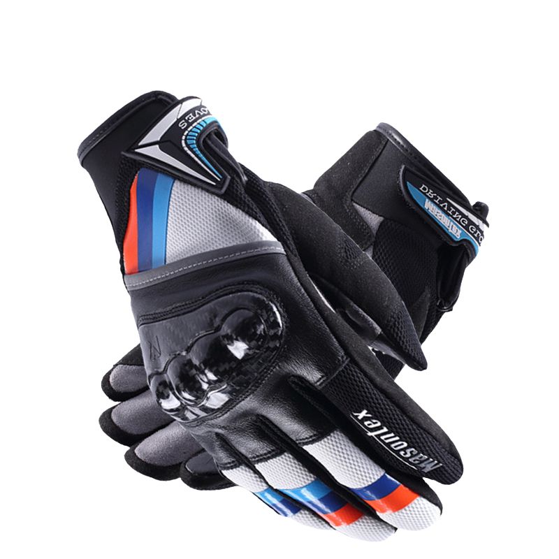 Gants moto hiver unisexe tactile en cuir