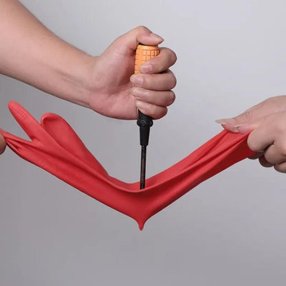 Long-sleeved silicone kitchen gloves