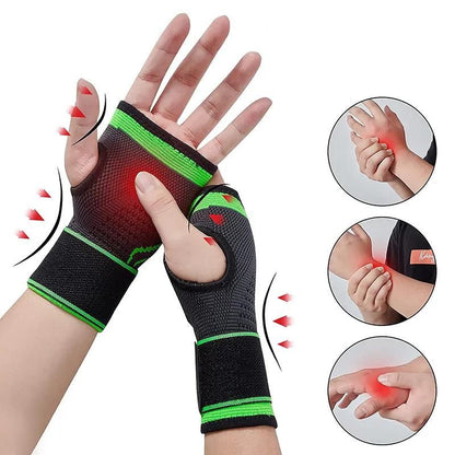 Gants de compression avec support de poignet réglable