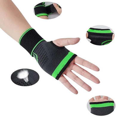 Gants de compression avec support de poignet réglable