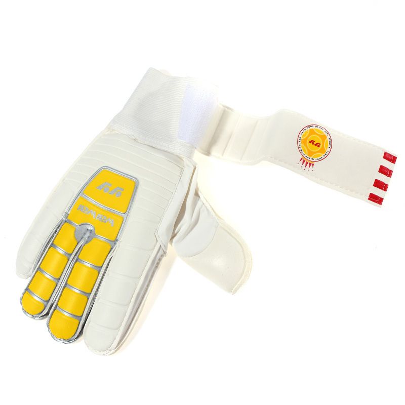 Gants de foot antidérapants pour gardien de but avec protection en latex et système anti-dérapant.