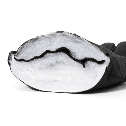 Gants de ski femme coupe-vent ultraléger, vue de la paume avec isolant et prise ferme.