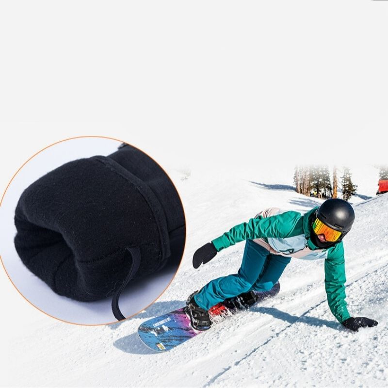 Women's ski gloves, waterproof mittens