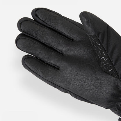 Gants de ski femme coupe-vent ultraléger en thermoplastique noir, légers et résistants au vent.