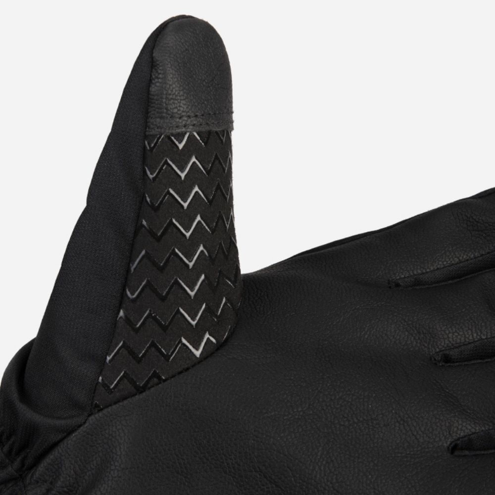 Gants de ski femme coupe-vent ultraléger en gros plan, mettant en avant la paume résistante et grip.