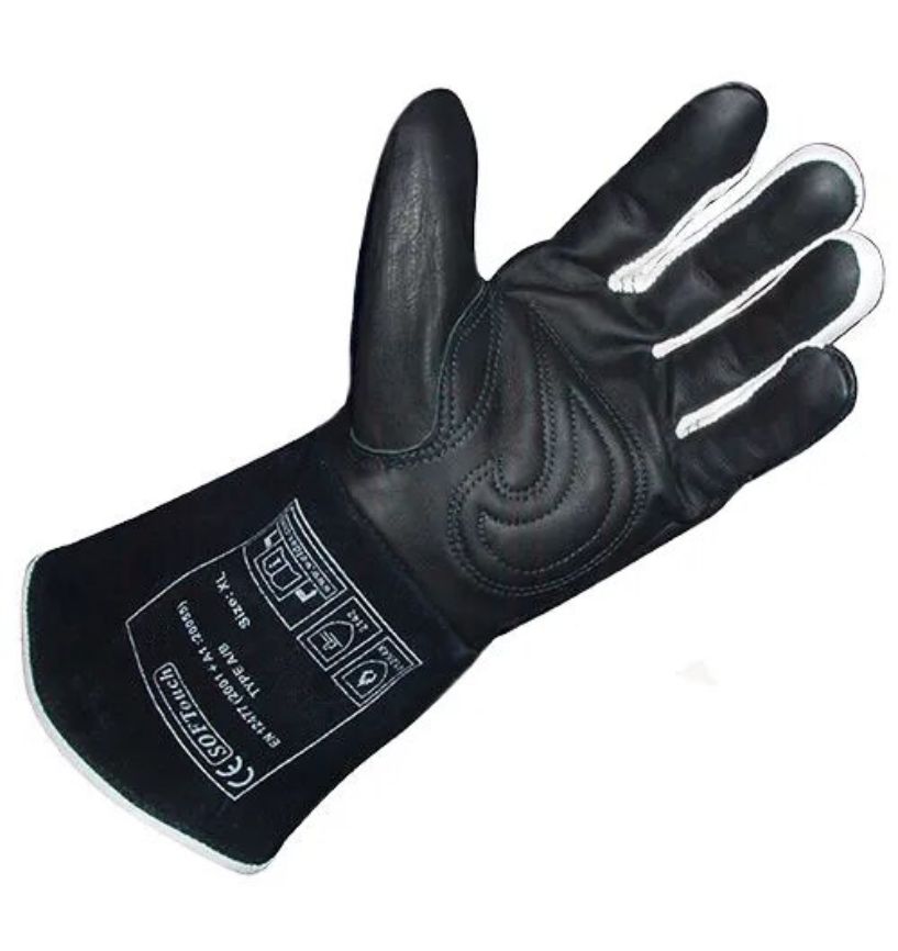Heavy-duty leather welding gloves