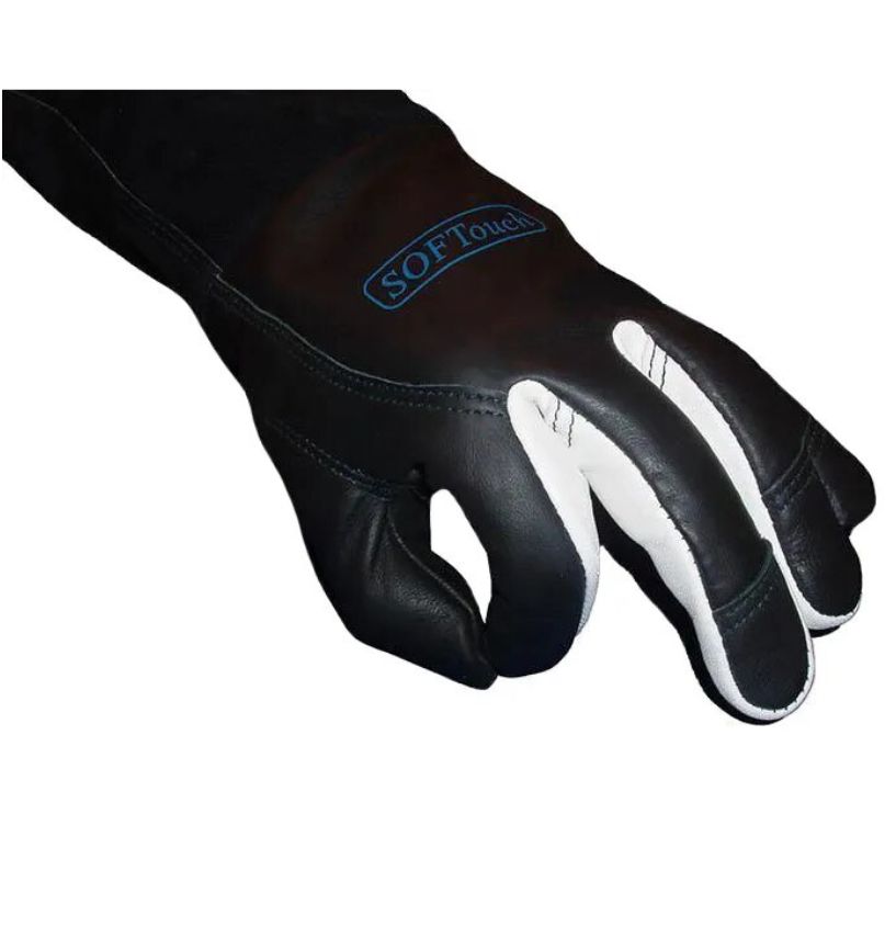 Heavy-duty leather welding gloves