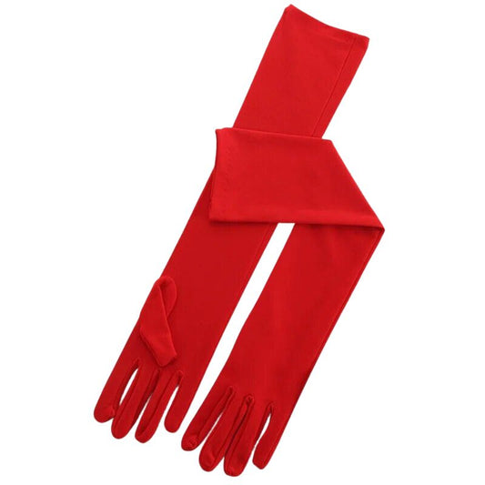 Gants longs femme de couleurs