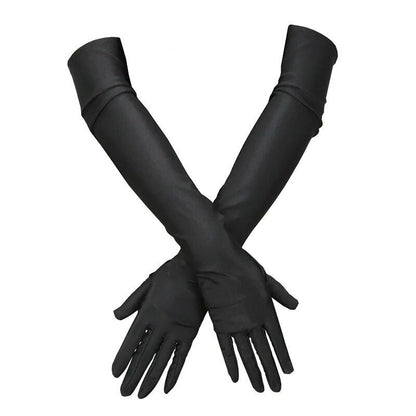 Guantes largos de moda para mujer.