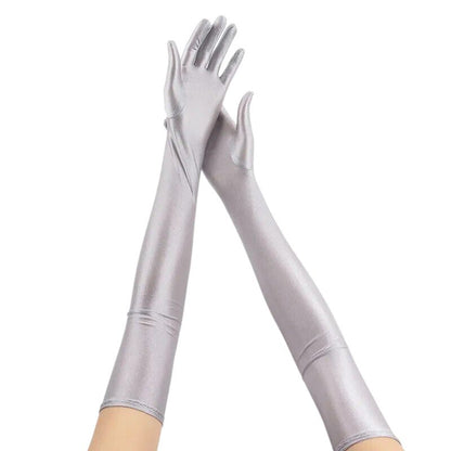 Guantes largos sexys y transpirables para mujer.