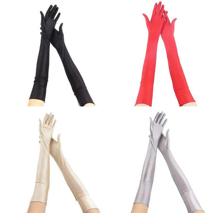 Guantes largos sexys y transpirables para mujer.