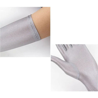 Guantes largos sexys y transpirables para mujer.