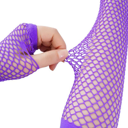 Guantes largos de colores sin dedos para mujer