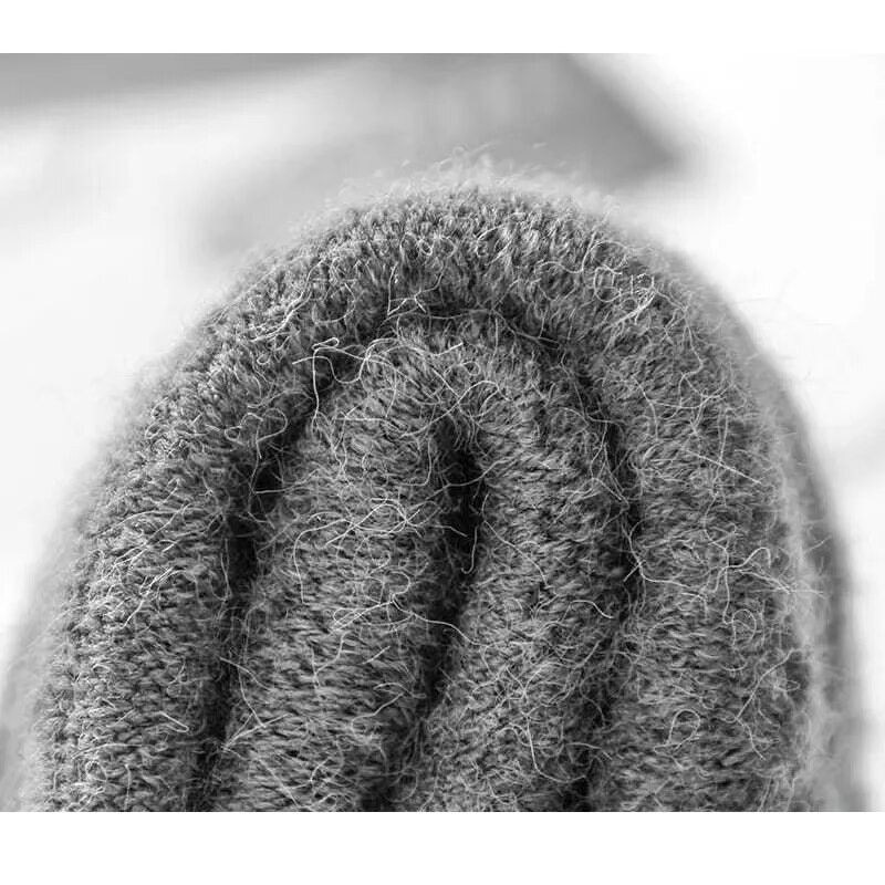Mitones de hombre tejidos con lana de alpaca