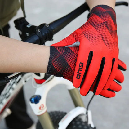 Thermal padded winter cycling gloves
