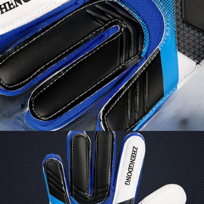 Goalkeeper gloves with colored patterns