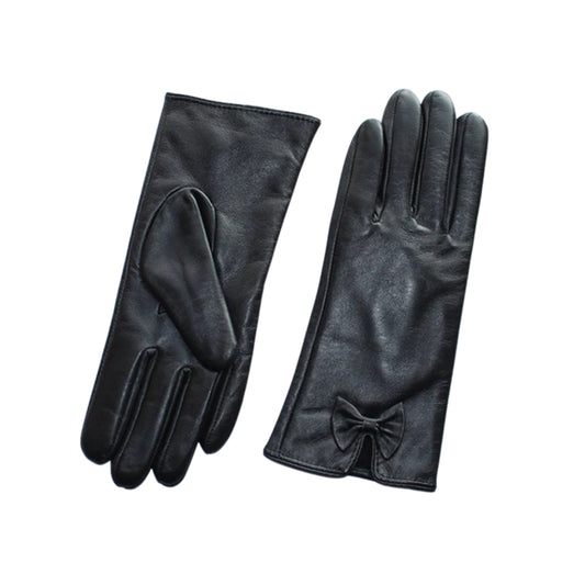 Gants cuir femme tendances noirs