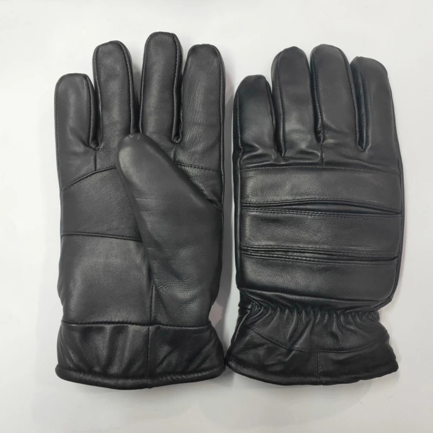 Guantes de cuero grueso para hombre para uso en exteriores.