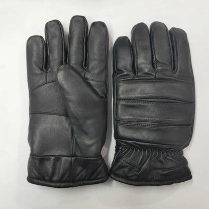 Guantes de cuero grueso para hombre para uso en exteriores.