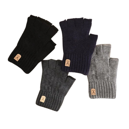 Mitaines homme confortables tricotées en laine