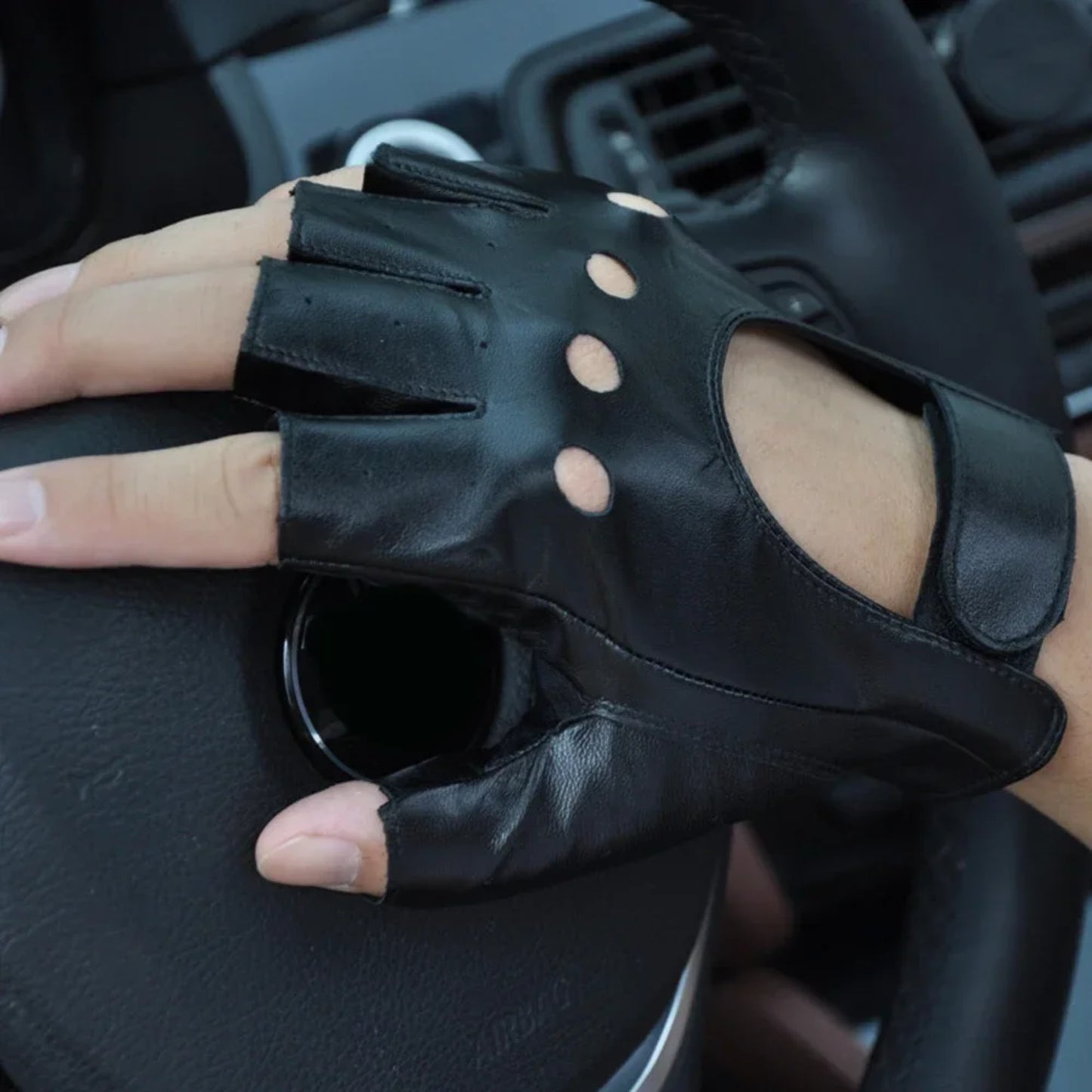 Gants de conduite en cuir pour femmes