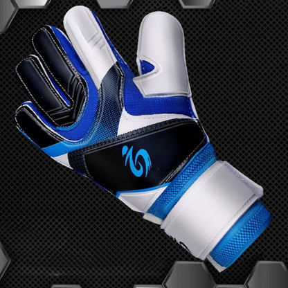 Goalkeeper gloves with colored patterns