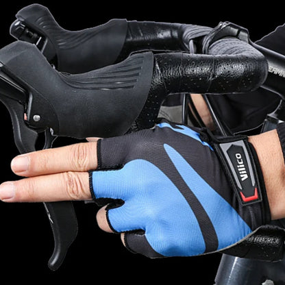 Breathable cycling gloves with patterns